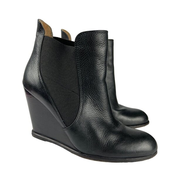 Corso Como Black Wedge Booties size 8.5 - Picture 1 of 12